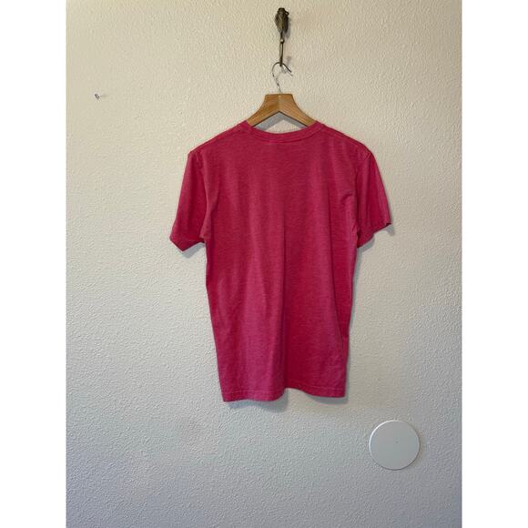 Junk Food Schlitz Graphic Washed Red Crew Neck Tee Shirt Small Retro - Picture 2 of 10